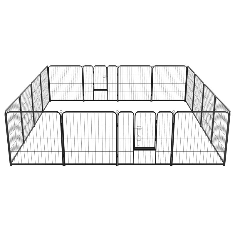 Smugdesk.com 16 Panel Heavy Duty Dog Exercise Pen & Reviews | Wayfair - Commercial Large Dog Exercise Pen Sizes
